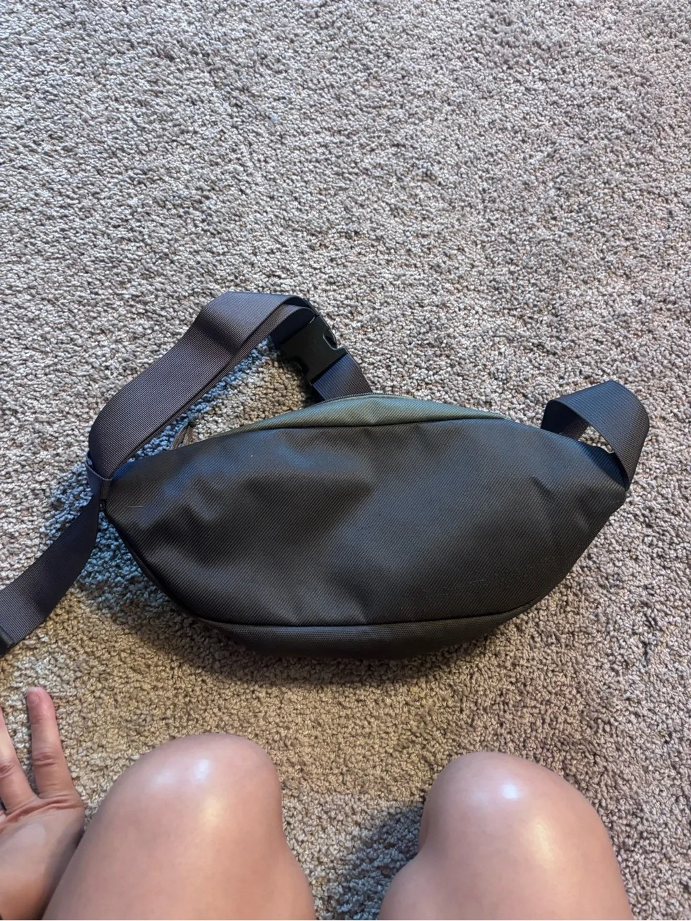 The North Face Two-Tone charcoal and Olive Green Waist Pack